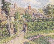 Camille Pissarro farmhouse oil painting